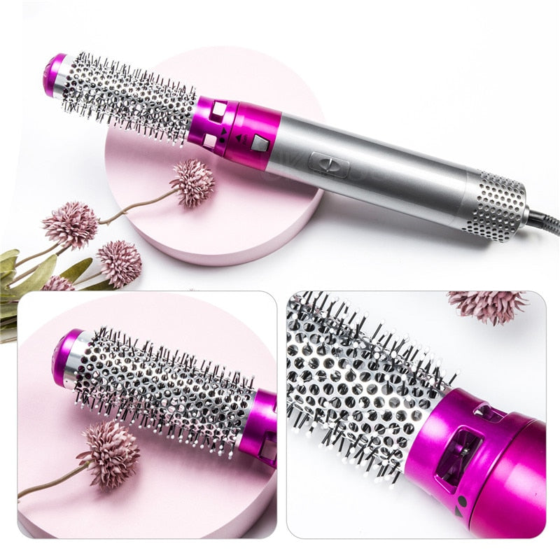 5 In 1 Electric Hair Brush Dryer Airflow Curler