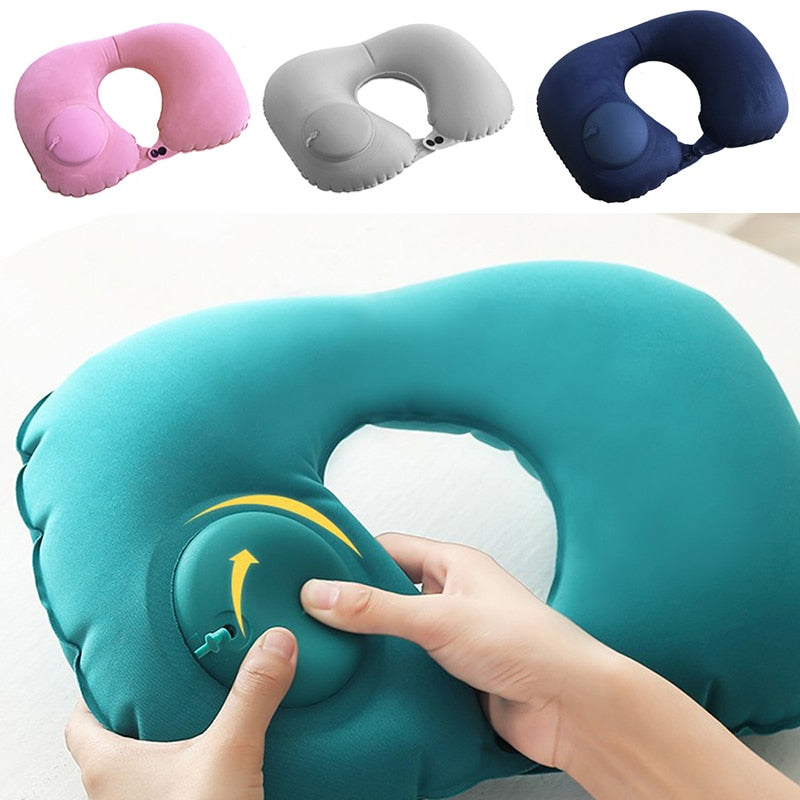 Travel Portable Press-inflatable Neck Cushion