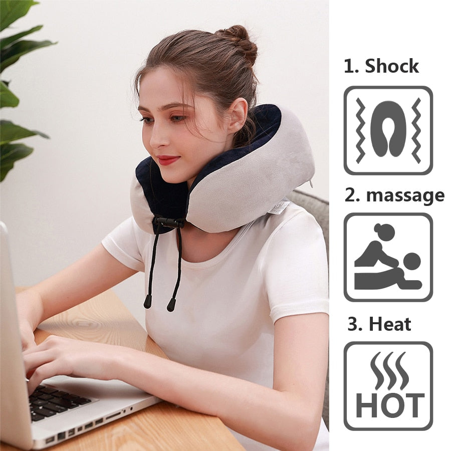 U-Shaped Electric Massage Pillow