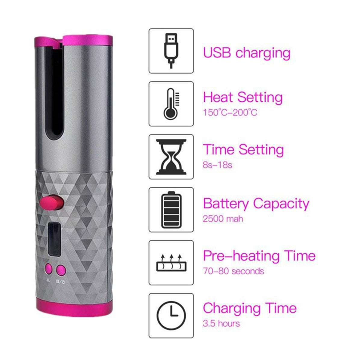 Automatic Wireless  Hair Curlers