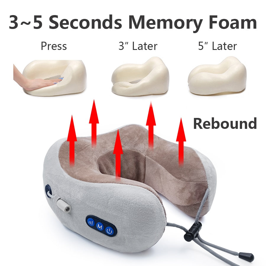 U-Shaped Electric Massage Pillow