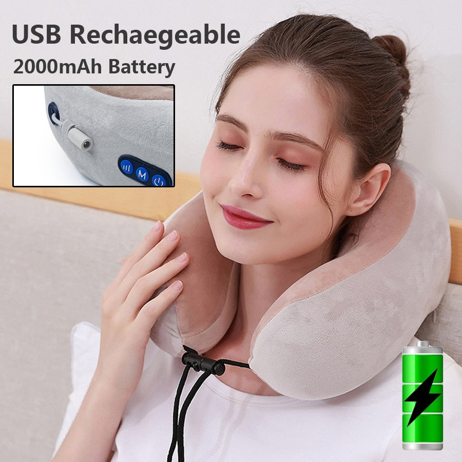 U-Shaped Electric Massage Pillow