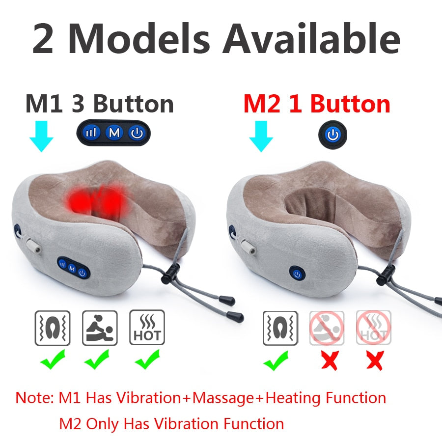 U-Shaped Electric Massage Pillow