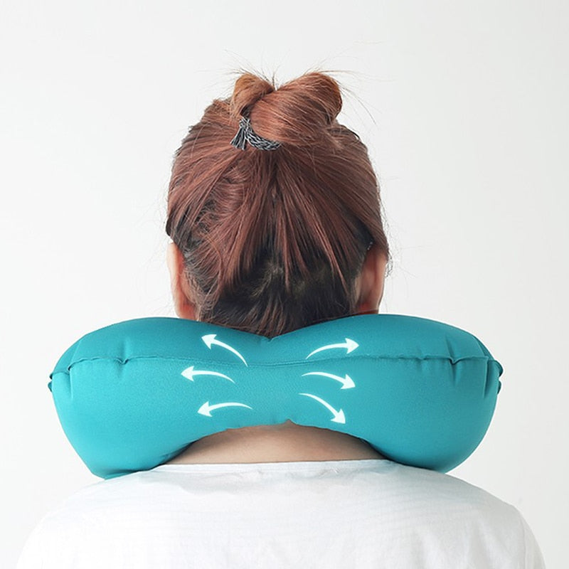 Travel Portable Press-inflatable Neck Cushion