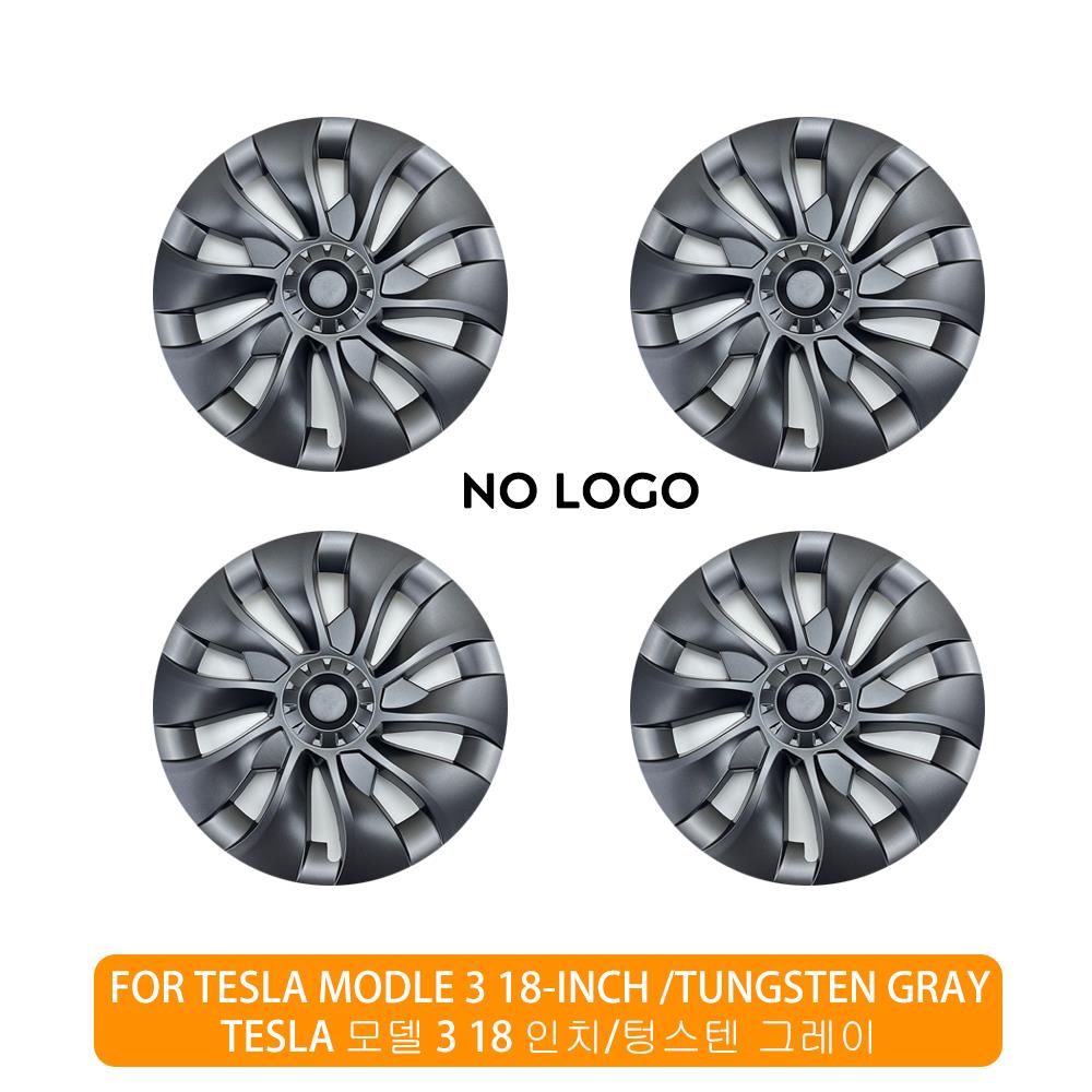 4PCS For Tesla Model 3 18 Inch Hub Cap Performance Replacement Wheel Cap