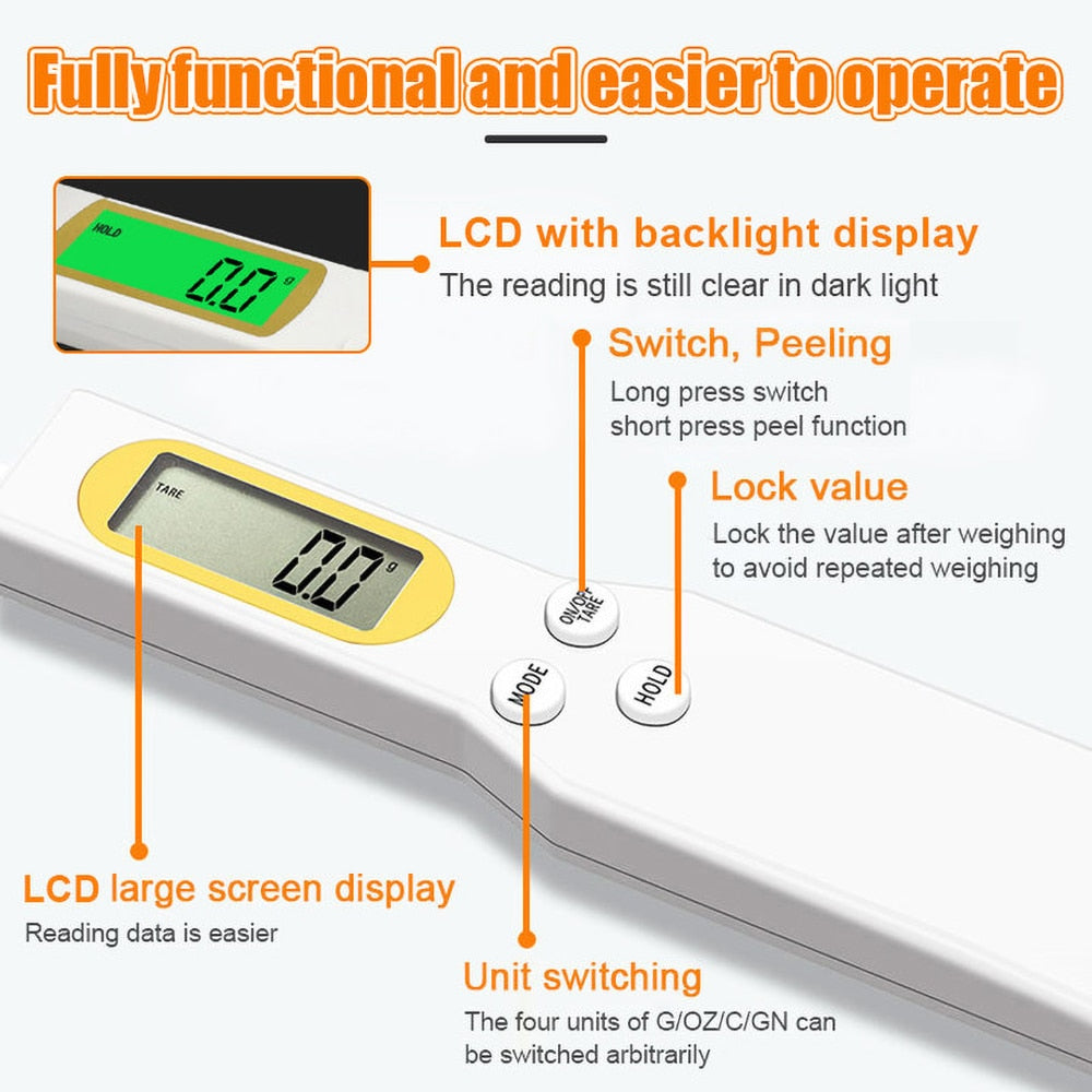 Weight Measuring Tools Digital Spoon